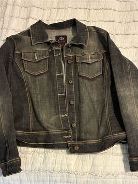 Black Crest Jean Jacket